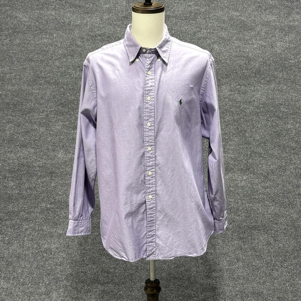 Ralph Lauren Shirt Mens Extra Large 18 34/35 Classic Fit Button Down Dress Pony